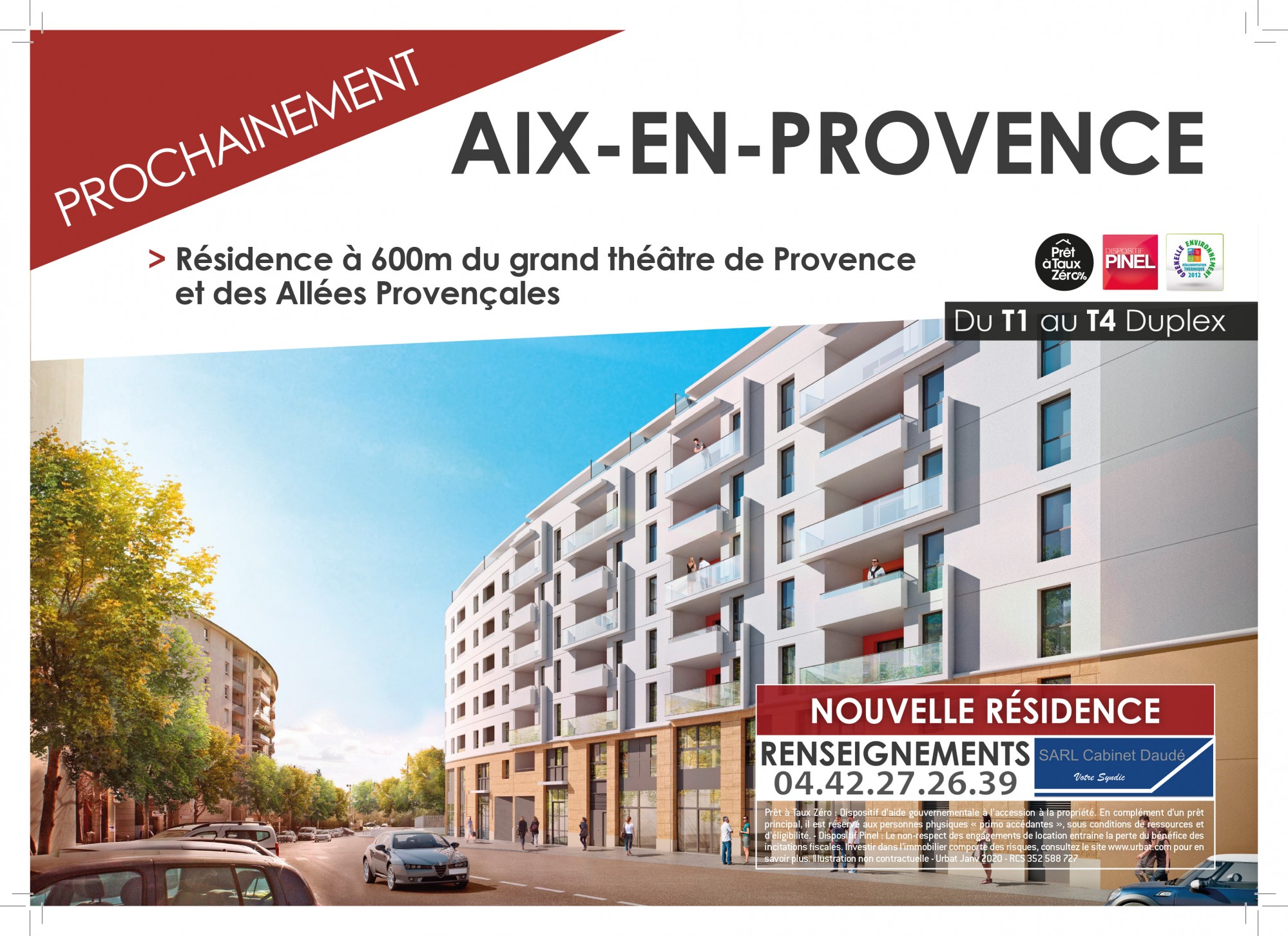 Programme neuf Du T1 au T3 R+1 Aix-En-Provence Républiques - Méjanes